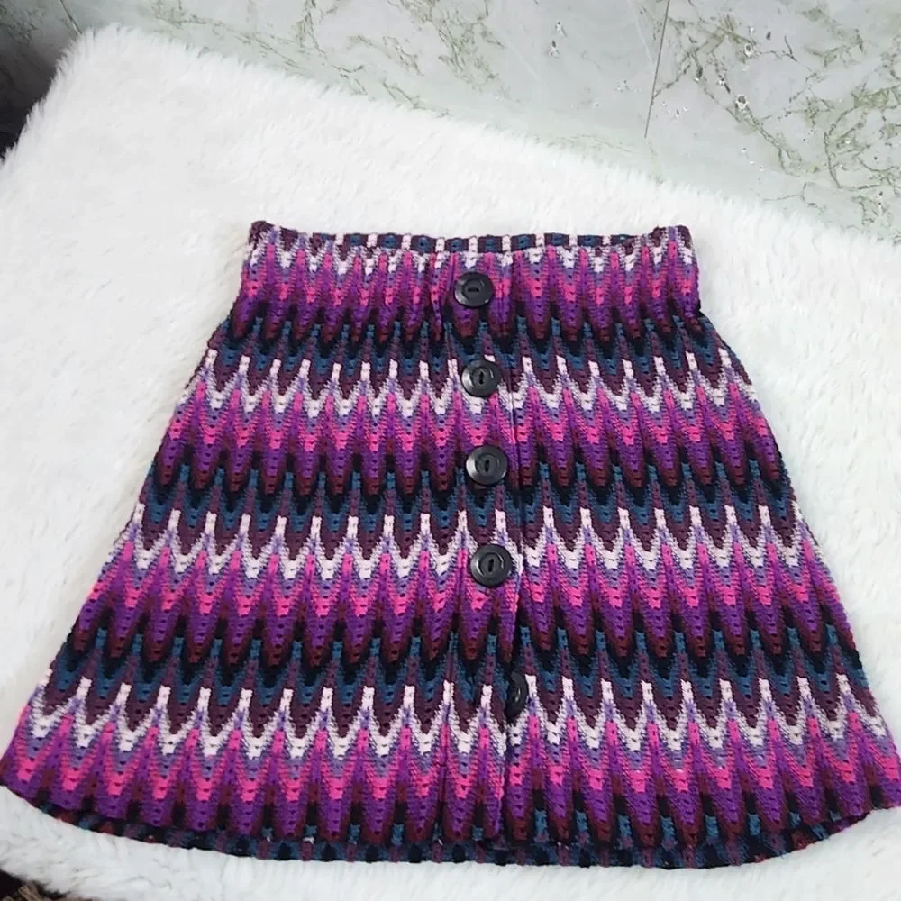 Free People Adorable Knit Mini Skirt